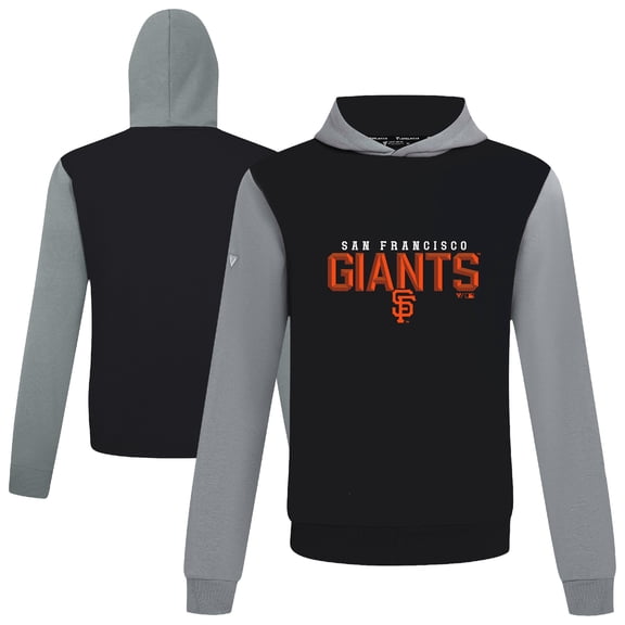 Men's Levelwear Black San Francisco Giants Throwback Carve Ultimate Hoodie