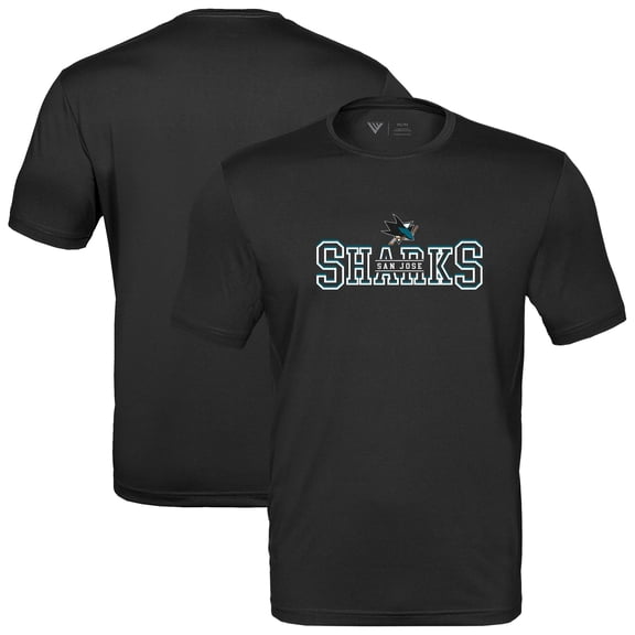 Men's Levelwear Black San Jose Sharks Anthem Journey Performance T-Shirt