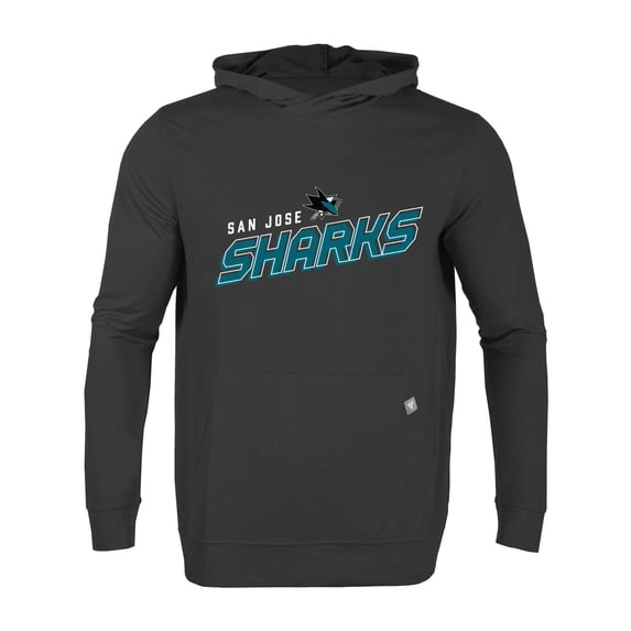 Men's Levelwear Black San Jose Sharks Relay Premier 2.0 Pullover Hoodie
