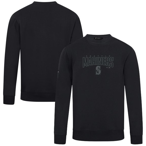 Men's Levelwear Black Seattle Mariners Zane Darkmoon Pullover Sweatshirt