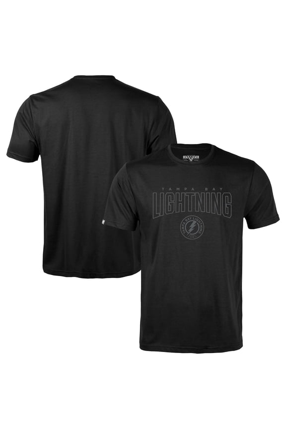 Men's Levelwear Black Tampa Bay Lightning Richmond Darkmoon T-Shirt