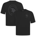 thumbnail image 1 of Men's Levelwear Black Tampa Bay Rays Register Oversized Luxe Signature Knit T-Shirt, 1 of 3