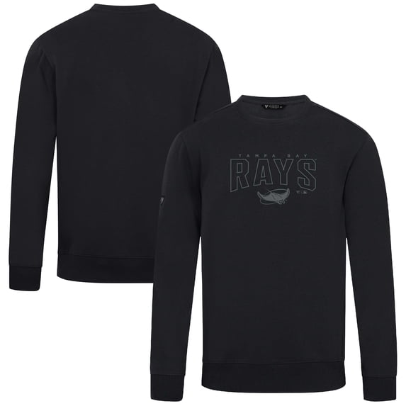Men's Levelwear Black Tampa Bay Rays Zane Darkmoon Pullover Sweatshirt