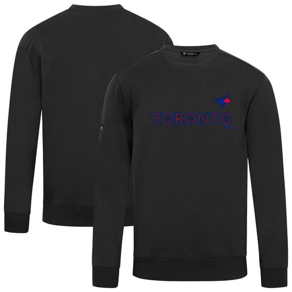 Men's Levelwear Black Toronto Blue Jays City Connect Zane Core Logo Sweatshirt
