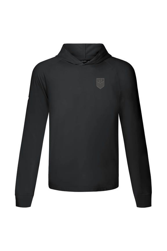 Men's Levelwear Black USMNT Dimension Crest Hoodie
