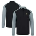 thumbnail image 1 of Men's Levelwear Black Vegas Golden Knights Bayou Insignia Core Quarter-Zip Pullover Top, 1 of 3
