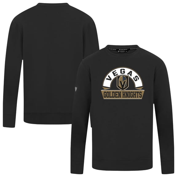 Men's Levelwear Black Vegas Golden Knights Mandate Banner Arch Pullover