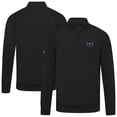 thumbnail image 1 of Men's Levelwear Black Washington Capitals Upright Tri-Blend Quarter-Zip Pullover, 1 of 3