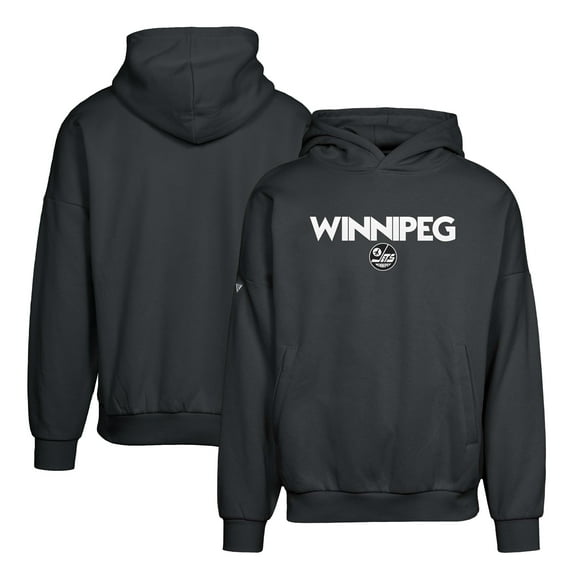 Men's Levelwear Black Winnipeg Jets Contact City Capsule Pullover Hoodie