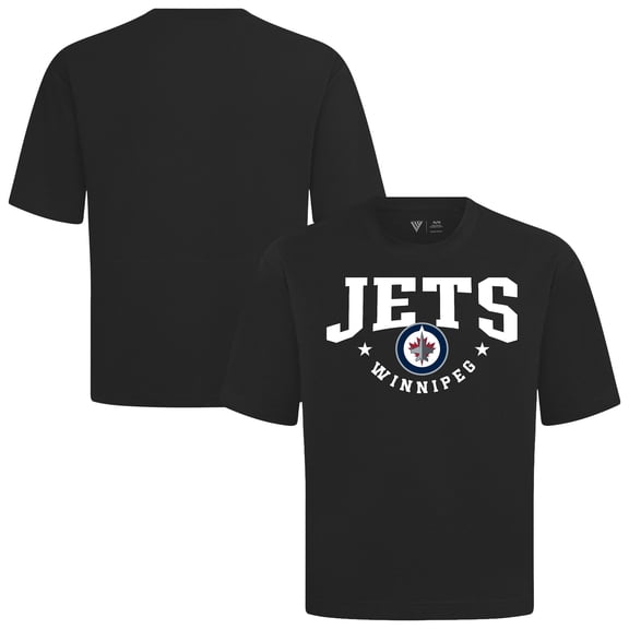 Men's Levelwear Black Winnipeg Jets Luxe Signature Knit T-Shirt