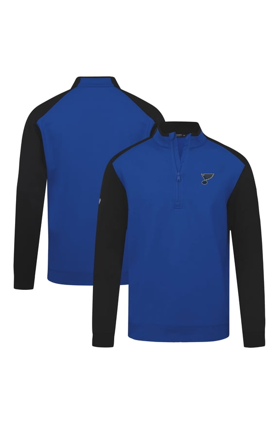 Men's Levelwear Blue St. Louis Blues Bayou Insignia Core Quarter-Zip Pullover Top