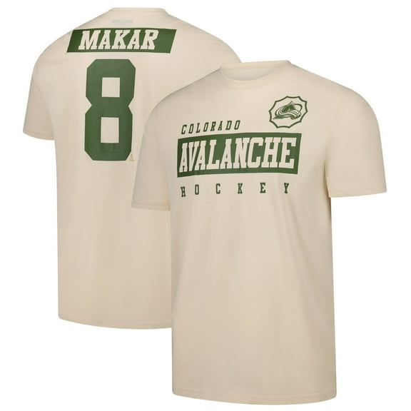 Men's Levelwear Cale Makar Khaki Colorado Avalanche 2024 NHL Military Appreciation Richmond Delta Player Name & Number