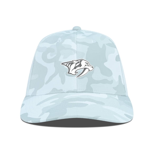 Men's Levelwear Camo Nashville Predators Clash Slate & Snow Meshback Flex Hat