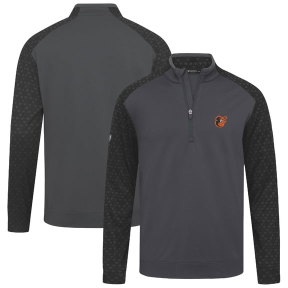 Men's Levelwear  Charcoal Baltimore Orioles Aztec Insignia 2.0 Quarter-Zip Pullover Top