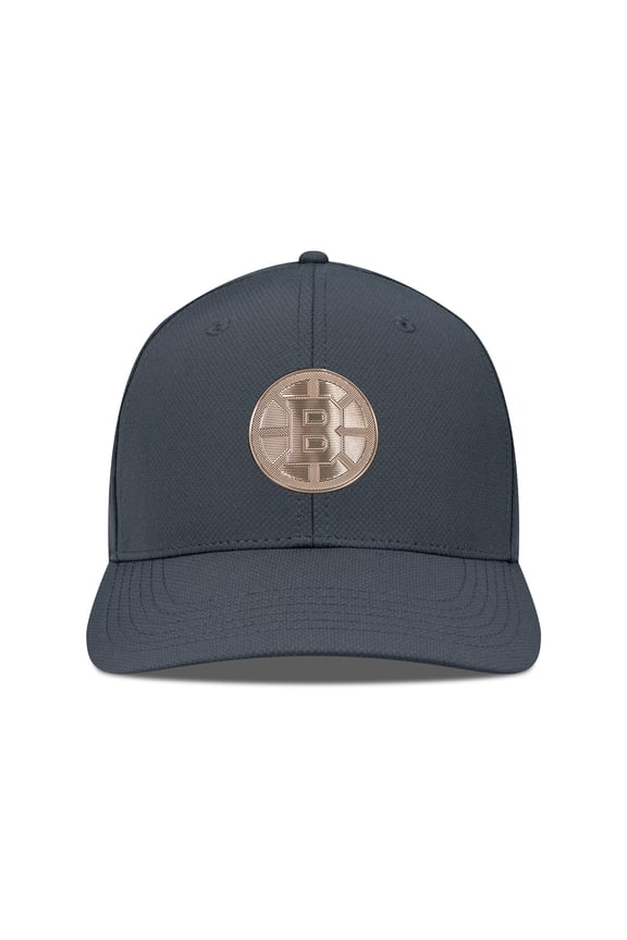 Men's Levelwear Charcoal Boston Bruins Rise Copper Insignia Flex Hat