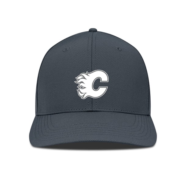 Men's Levelwear Charcoal Calgary Flames Rise Slate & Snow Structured Flex Hat