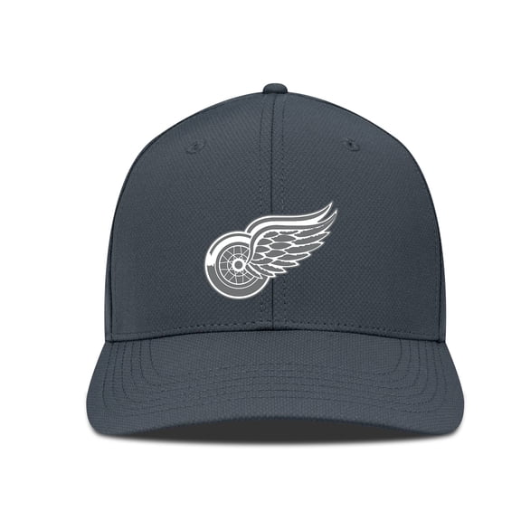 Men's Levelwear Charcoal Detroit Red Wings Rise Slate & Snow Structured Flex Hat