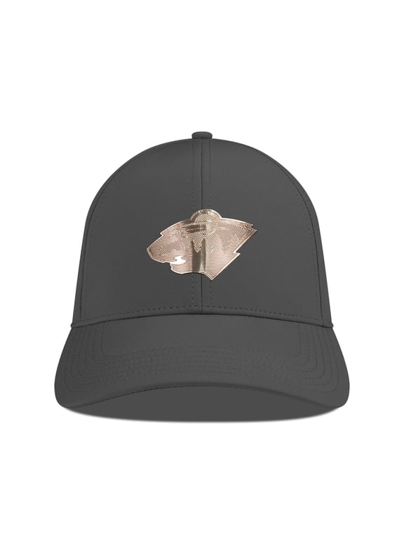 Men's Levelwear Charcoal Minnesota Wild Ascend Copper Insignia Vented Adjustable Hat
