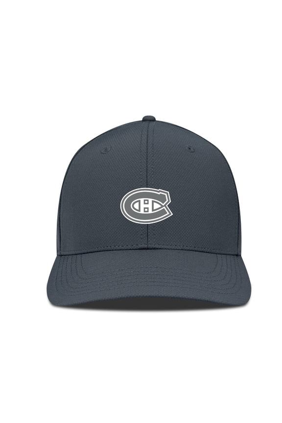 Men's Levelwear Charcoal Montreal Canadiens Rise Slate & Snow Structured Flex Hat