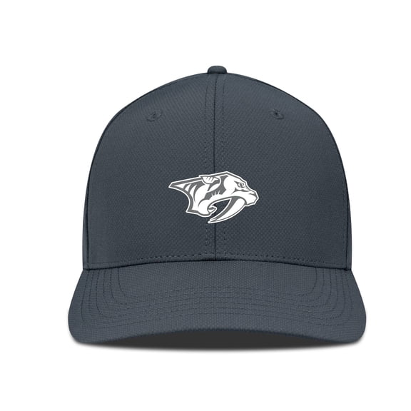 Men's Levelwear Charcoal Nashville Predators Rise Slate & Snow Structured Flex Hat
