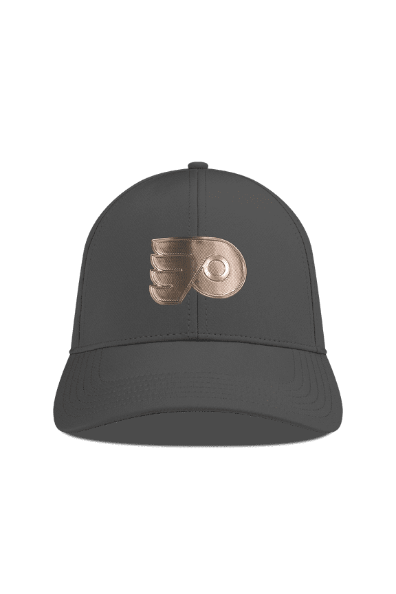 Men's Levelwear Charcoal Philadelphia Flyers Ascend Copper Insignia Vented Adjustable Hat