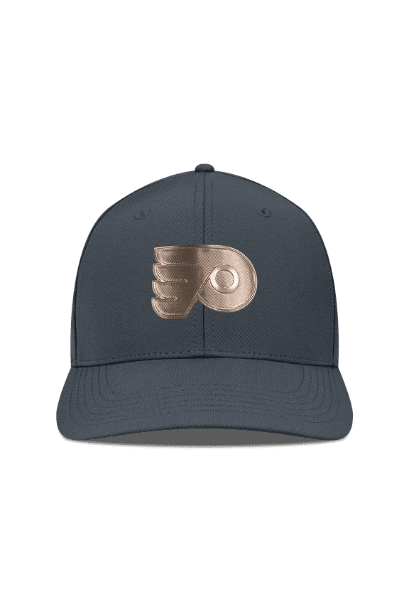 Men's Levelwear Charcoal Philadelphia Flyers Rise Copper Insignia Flex Hat