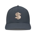 thumbnail image 1 of Men's Levelwear Charcoal Seattle Kraken Rise Copper Insignia Flex Hat, 1 of 3