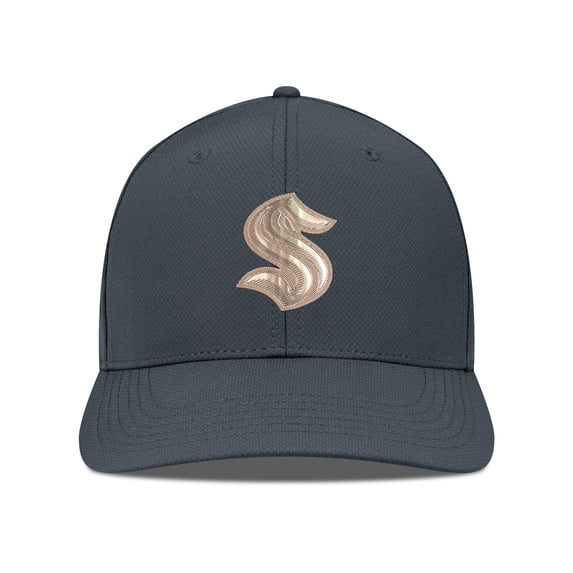 Men's Levelwear Charcoal Seattle Kraken Rise Copper Insignia Flex Hat