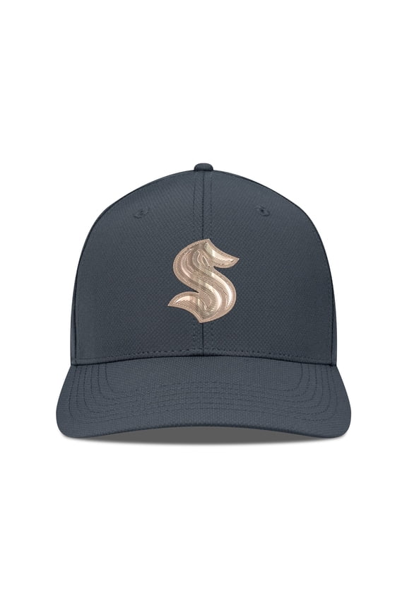 Men's Levelwear Charcoal Seattle Kraken Rise Copper Insignia Flex Hat