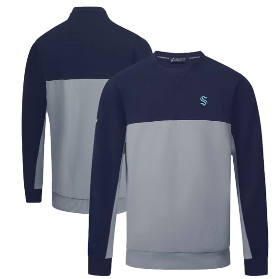 Men's Levelwear Deep Sea Blue/Gray Seattle Kraken Legacy Pullover Sweatshirt