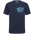 thumbnail image 1 of Men's Levelwear  Deep Sea Blue Seattle Kraken  Focal Blasted T-Shirt, 1 of 1