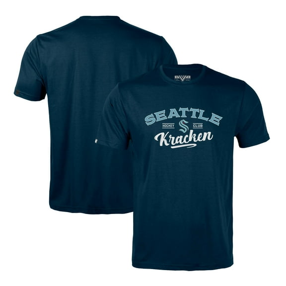 Men's Levelwear Deep Sea Blue Seattle Kraken Richmond Ice Wall T-Shirt