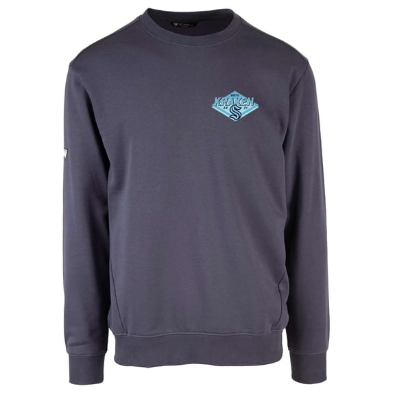 Men's Levelwear Deep Sea Blue Seattle Kraken Zane Club Patch 2.0 Pullover Sweatshirt