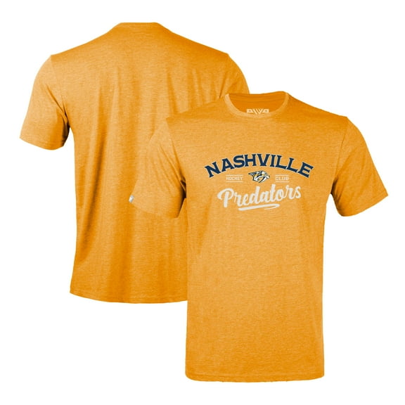 Men's Levelwear Gold Nashville Predators Richmond Ice Wall T-Shirt