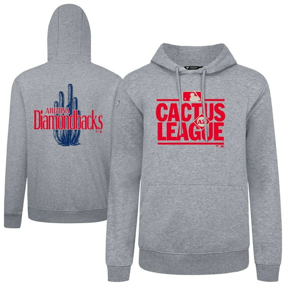 Men's Levelwear Gray Arizona Diamondbacks 2025 Spring Training Podium Pullover Hoodie