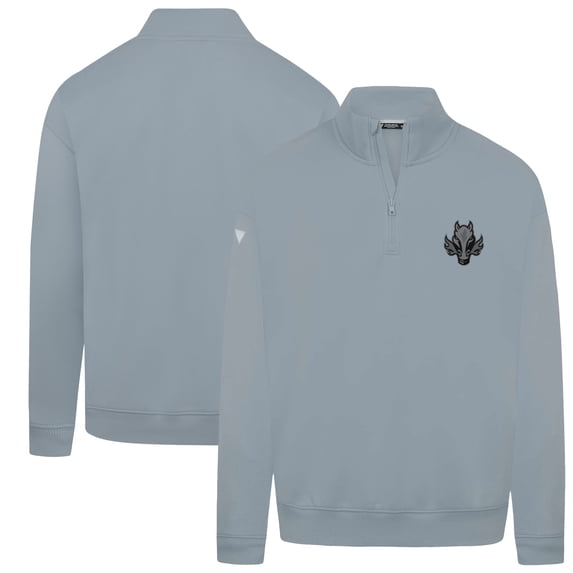 Men's Levelwear Gray Calgary Flames Murray Nightfall Quarter-Zip Jacket