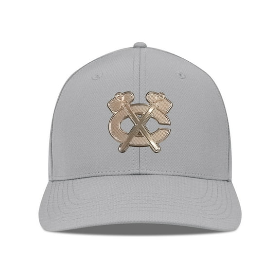 Men's Levelwear Gray Chicago Blackhawks Rise Copper Insignia Flex Hat