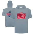 thumbnail image 1 of Men's Levelwear Gray Cincinnati Reds 2025 Spring Training Phase Hoodie T-Shirt, 1 of 3
