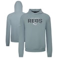 thumbnail image 1 of Men's Levelwear  Gray Cincinnati Reds Mandate Carve Tri-Blend Hoodie, 1 of 3