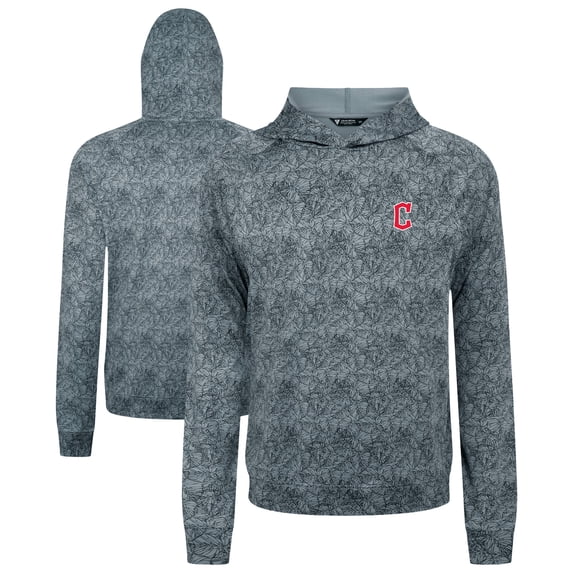 Men's Levelwear Gray Cleveland Guardians Albatross Raglan Hoodie