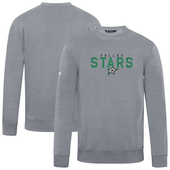 Men's Levelwear Gray Dallas Stars Zane Carve Pullover Sweatshirt