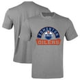 thumbnail image 1 of Men's Levelwear Gray Edmonton Oilers Richmond Banner Arch T-Shirt, 1 of 3