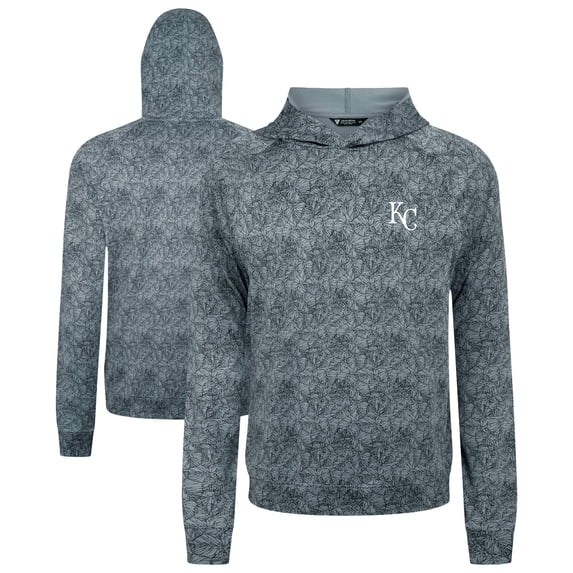 Men's Levelwear Gray Kansas City Royals Albatross Raglan Hoodie