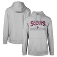 thumbnail image 1 of Men's Levelwear Gray Kansas City Scouts Retro Podium Spellout Pullover Hoodie, 1 of 3