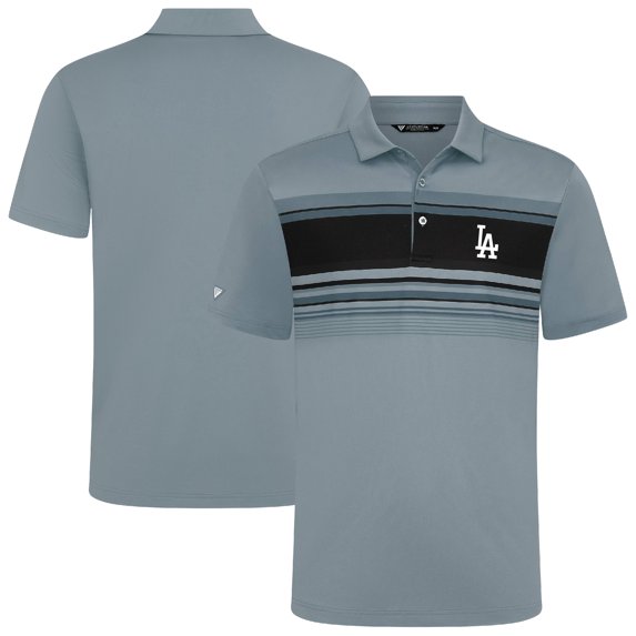 Men's Levelwear Gray Los Angeles Dodgers Onward Insignia 2.0 Polo