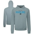 thumbnail image 1 of Men's Levelwear  Gray Miami Marlins Mandate Carve Tri-Blend Hoodie, 1 of 3
