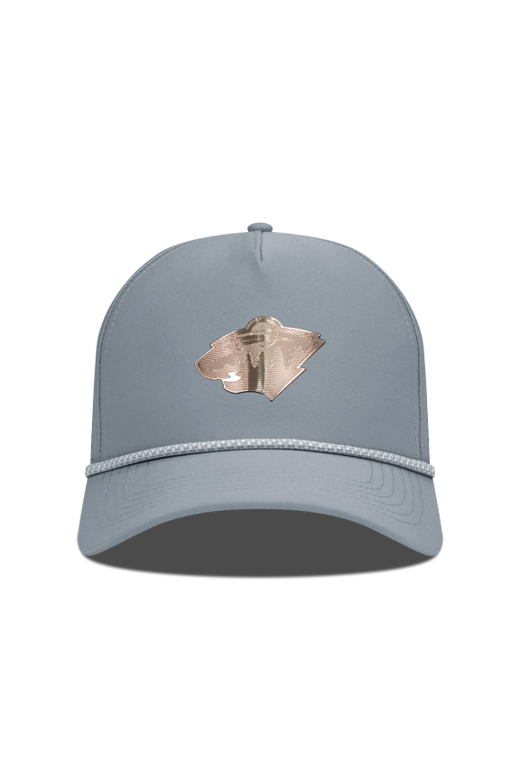 Men's Levelwear Gray Minnesota Wild Gordon Copper Insignia Vented Adjustable Hat