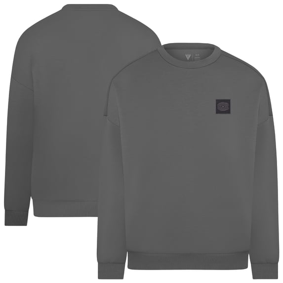 Men's-Levelwear Gray Montreal Canadiens Signature Crewneck Pullover