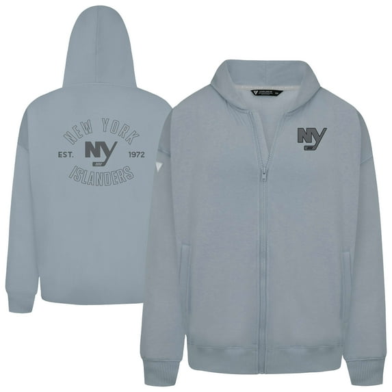 Men's Levelwear Gray New York Islanders Uphill Abyssal Full-Zip Hoodie