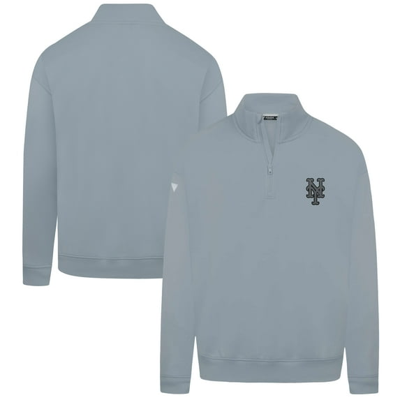 Men's Levelwear Gray New York Mets Murray Nightfall Quarter-Zip Top